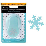 Děrovačka na papír a mechovou gumu - Vločka 3,8 cm