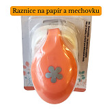 Raznice na papír a mechovou gumu - Květ 1,6 cm