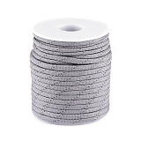 Paracord š. 4 mm reflexní - šedý 1 m