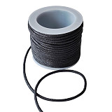 Voskovaná šňůrka bavlna š. 1,7 mm / 1 m černá