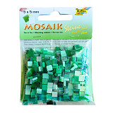 Mozaika plastová  0,5 x 0,5 cm - zelená, poslední 1 ks
