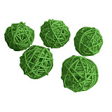 Ratanová kulička pr. 4 cm - zelená 1 ks