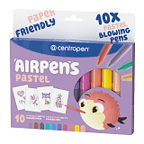 Foukací fixy pastelové sada 10 ks - vypratelné