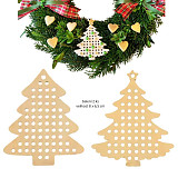 8 cm Dřevěný stromek na drátování, balení 2 ks mix