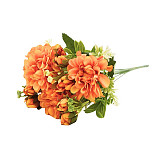 Chryzantéma 7 květů 30 cm - oranžová