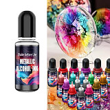 Alkoholový inkoust do pryskyřice - 10 ml metalický