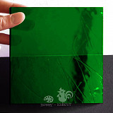 Sklo Spektrum 15 x 15 cm průhledná zelená linky