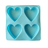 Forma silikonová - Srdíčka 4 motivy