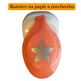 Raznice na papír a mechovou gumu - Květ 2,5 cm