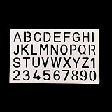 Šablony na malování: Abeceda velká + číslice 24,5x15 cm