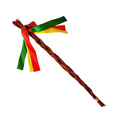 Pomlázka velikonoční z proutí 40 cm s mašlemi