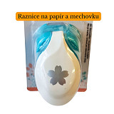 Raznice na papír a mechovou gumu - Květ 1,6 cm