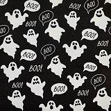 Ubrousek na decoupage - vzor 2517 Halloween, bílá strašidla