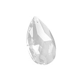 Broušenka skleněná kapka 22x15 mm / 1 ks