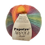 Pletací příze Angora batik 100 g