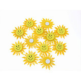 Filc sluníčko výřez 4 cm nalepovací - 1 ks