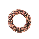 Věnec z proutí hnědý světlý 15 cm