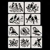 Šablony na malování Ptáčci - sada 10 ks