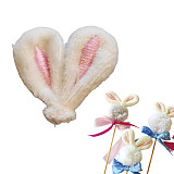 Plyšové uši zajíček 4 cm