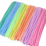 Barevné plyšové drátky dl. 30 cm velké balení 100 ks - pastelové