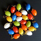 Plastová vajíčka mix barev 4 cm, 24 ks