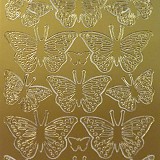 Etikety samolepící - Motýlci zlaté