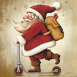 Ubrousek na decoupage - vzor 1716 Santa