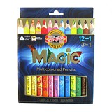 Ergonomické pastelky Magic 12+1 ks