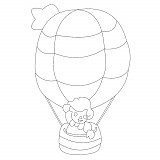 Obrázek pro děti A/PN č. 3 balón