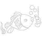 Obrázek pro děti A/PN č. 1 rybka