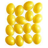 Vejce plastová 6 cm - 50 ks žlutá