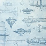 Papír scrapbook - letadla