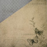 Papír scrapbook Vintage - motýli
