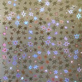 A4 Papír hologram - hvězdy stříbro