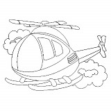 Obrázek pro děti B/A 4 vrtulník