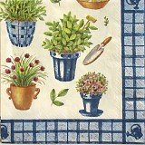 Ubrousek na decoupage - vzor 0775 zahrada