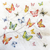 Ubrousek na decoupage - vzor 2114 motýli mini