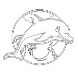 Obrázek pro děti B/D 52 - delfín