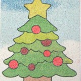 Obrázek pro děti A6 č. 6 stromek vánoční