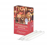 Svíčky stromkové 12 ks bílé