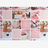 A4 Fotokarton svatba růžová