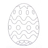 Obrázek pro děti A6 č. 9 vajíčko vlnky