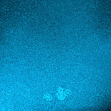 Mechová guma 30 x 40 cm modrá se třpytkami