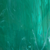 Sklo 15 x 15 cm poloopál - smaragdová