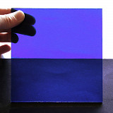 Sklo Spektrum 15 x 15 cm průhledná modrá