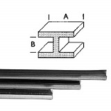 Olověný profil, tvar H na vitráže 6x4mm / 0,5 kg