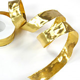 Stuha dekorační lesklá š. 15 mm zlatá
