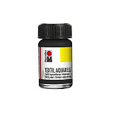 Barva 15 ml Textil Aquarelle na textil - černá, poslední 1 ks
