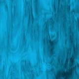 Sklo 15 x 15 cm poloopál - modrá tyrkys tmavý