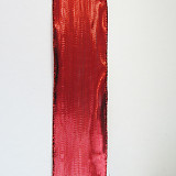 Stuha dekorační lesklá š. 40 mm červená